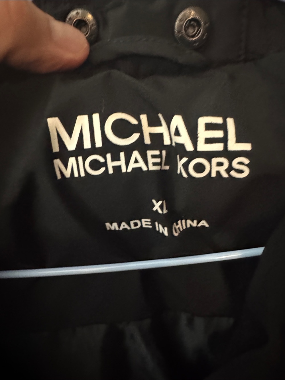 Michael Kors Black Quilted Long Puffer Jacket - Picture 2 of 4